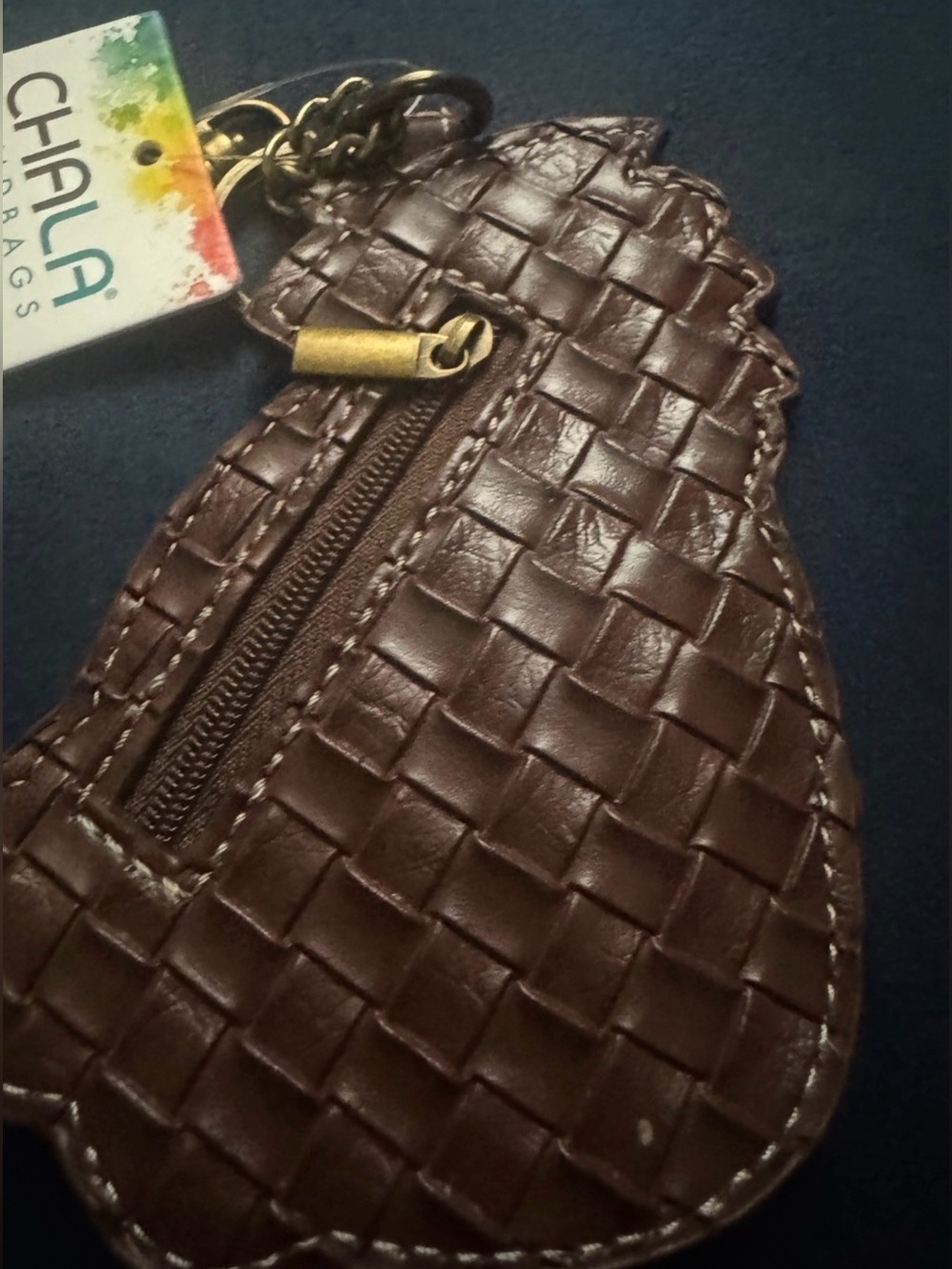 Chala Pineapple Key & Card Holder - Yellow, Green & Pink - Picture 3 of 3